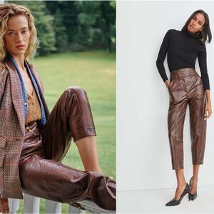 ❤️❤️ VERONICA BEARD
Carabella Embossed Cropped Pants❤️❤️